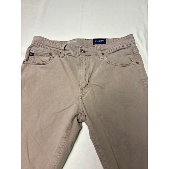 AG Jeans Everett Slim Straight Chinos Tan Mens 31x31 Cotton Elastane - Picture 2 of 15
